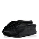 Crinkled Calfskin Matelasse Monogram Baby Niki Chain Satchel Black