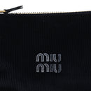 Velvet Pouch Bag Navy Amaranto