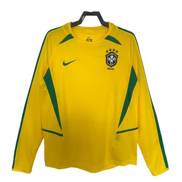 Brazil Long Sleeve Home - 2002 | Free Shipping + Keychain Gift