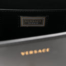 Calfskin Medallion Tribute Shoulder Bag  Black