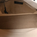 Linen Calfskin Small Rive Gauche Tote Greggio Natural