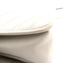 Crinkled Calfskin Matelasse Monogram Baby Niki Chain Satchel Blanc Vintage