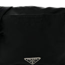 Nylon Mini Flat Messenger Bag Black