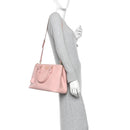 Saffiano Medium Galleria Double Zip Tote Orchidea