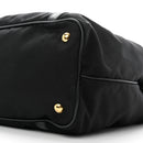 Saffiano Tessuto Nylon Shopping Tote Black