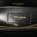 Calfskin Y Quilted Monogram Small Loulou Chain Satchel Black