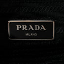 Tessuto Nylon Saffiano Flat Messenger Bag Black