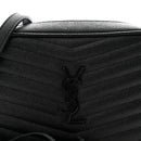 Grain De Poudre Matelasse Monochrome Monogram Mini Lou Camera Bag Black