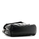 Calfskin Y Quilted Monogram Toy Loulou Crossbody Bag Black