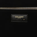 Linen Calfskin Rive Gauche Tote Black