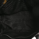 Vitello Daino Pocket Shopping Tote Black