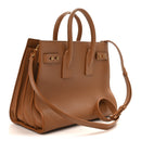 Grained Calfskin Small Sac De Jour Saddle Brown