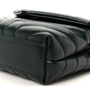 Calfskin Y Quilted Monogram Toy Loulou Crossbody Bag Deep Green