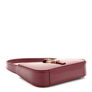 Patent Calfskin Le 5 A 7 Mini Hobo Red Grenat