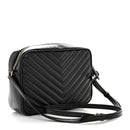Calfskin Matelasse Monogram Lou Camera Bag Black