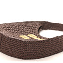 Raffia Crochet Woven Hobo Cacao Naturale