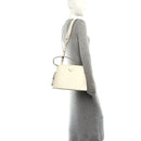 Saffiano Cuir Small Matinee Tote  Bianco Black