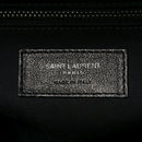Calfskin Y Quilted Monogram Large Loulou Chain Satchel Black