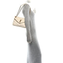 Boucle Tweed Quilted Small Loulou Puffer Monogram Chain Satchel Crema Soft