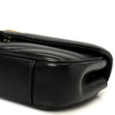 Lambskin Chevron Quilted Mini Loulou Black