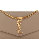 Grain De Poudre Monogram Uptown Chain Wallet Dark Beige