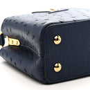 Ostrich Capucines Mini Indigo