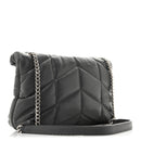 Lambskin Quilted Toy Loulou Puffer Monogram Chain Satchel Fog