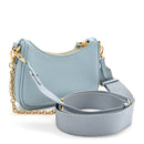 Saffiano Lux Re-Edition 2005 Mini Shoulder Bag Celeste