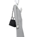 Grained Calfskin Baby Sac De Jour Black