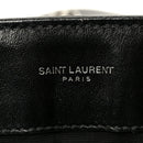 Calfskin Y Quilted Monogram Medium Loulou Chain Satchel Black