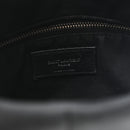 Lambskin Quilted Small Loulou Puffer Monogram Chain Satchel Black
