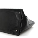 Glace Calf Twin Pocket Tote Black