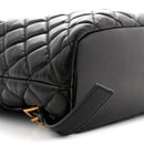 Calfskin Quilted Medusa Backpack Black