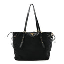 Tessuto Nylon Saffiano Tote Black