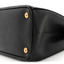 Saffiano Small Galleria Double Zip Tote Black