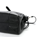 Antiqued Calfskin Triangle Medium Bonnie Shoulder Bag Black