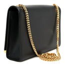 Smooth Calfskin Medium Classic Monogram Kate Tassel Satchel Black