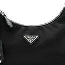 Tessuto Nylon Saffiano Mini Re-Edition 2005 Bag Black