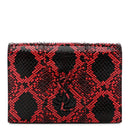 Ayers Monogram Toy Kate Strap Wallet Black Red