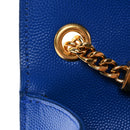 Grain De Poudre Small Classic Monogram Kate Satchel Royal Blue