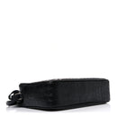 Calfskin Crocodile Embossed Monogram Lou Camera Bag Black