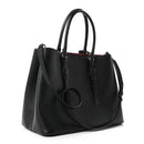 Saffiano Cuir Large Double Bag Black Fuoco