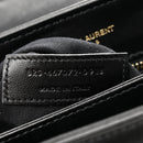 Calfskin Y Quilted Monogram Toy Loulou Crossbody Bag Black