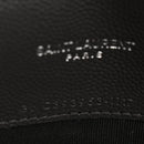 Grain De Poudre Matelasse Chevron Monogram Envelope Chain Wallet Asphalt White
