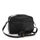 Calfskin Matelasse Monogram Lou Camera Bag Black