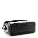 Calfskin Y Quilted Monogram Toy Loulou Crossbody Bag Black