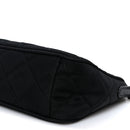 Nylon Tessuto Impuntu Quilted Crossbody Bag Black