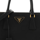 Saffiano Small Galleria Double Zip Tote Black