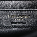 Crinkled Calfskin Matelasse Monogram Baby Niki Chain Satchel Black