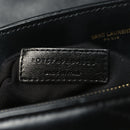 Calfskin Y Quilted Monogram Medium Loulou Chain Satchel Black